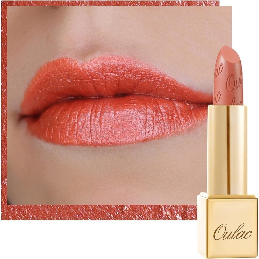 Oulac Metallic Pumpkin Color Halloween Moisturizing Creamy Lipstick Be Happy(05)